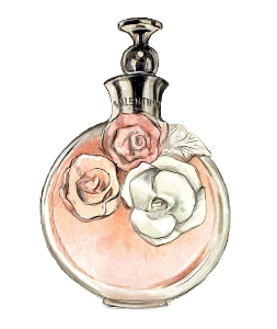 a bottle of perfume